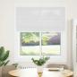 Preview: Plissee Weiß 120x100 cm Stoffbreite 119,4 cm Polyester