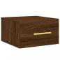 Preview: Wand-Nachttisch Braun Eichen-Optik 35x35x20 cm