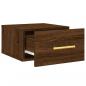 Preview: Wand-Nachttisch Braun Eichen-Optik 35x35x20 cm