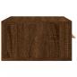 Preview: Wand-Nachttisch Braun Eichen-Optik 35x35x20 cm