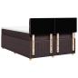 Preview: Boxspringbett mit Matratze Dunkelbraun 140x190 cm Stoff