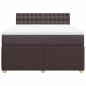 Preview: Boxspringbett mit Matratze Dunkelbraun 140x190 cm Stoff