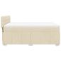 Preview: Boxspringbett mit Matratze Creme 140x190 cm Stoff