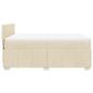 Preview: Boxspringbett mit Matratze Creme 140x190 cm Stoff