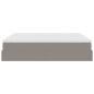 Preview: Ottoman-Bett mit Matratze Taupe 180x200 cm Stoff