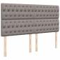 Preview: Ottoman-Bett mit Matratze & LEDs Taupe 180x200 cm Stoff