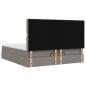 Preview: Ottoman-Bett mit Matratze & LEDs Taupe 180x200 cm Stoff