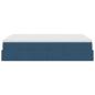 Preview: Ottoman-Bett mit Matratze Blau 140x190 cm Stoff
