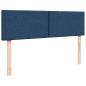 Preview: Ottoman-Bett mit Matratze Blau 140x190 cm Stoff