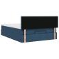 Preview: Ottoman-Bett mit Matratze Blau 140x190 cm Stoff