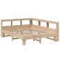 Preview: Massivholzbett mit Regal ohne Matratze 160x200 cm Kiefer