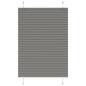 Preview: ARDEBO.de - Plissee Anthrazit 100x150 cm Stoffbreite 99,4 cm Polyester