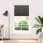 Preview: Plissee Schwarz 110x200 cm Stoffbreite 109,4 cm Polyester