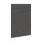 Preview: Plissee Schwarz 90x150 cm Stoffbreite 89,4 cm Polyester