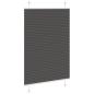 Preview: Plissee Schwarz 100x150 cm Stoffbreite 99,4 cm Polyester