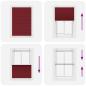 Preview: Plissee Bordeauxrot 100x150 cm Stoffbreite 99,4 cm Polyester
