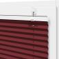 Preview: Plissee Bordeauxrot 120x200 cm Stoffbreite 119,4 cm Polyester
