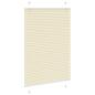 Preview: Plissee Creme 100x100 cm Stoffbreite 99,4 cm Polyester