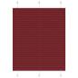 Preview: ARDEBO.de - Plissee Bordeauxrot 110x150 cm Stoffbreite 109,4 cm Polyester
