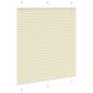 Preview: Plissee Creme 120x150 cm Stoffbreite 119,4 cm Polyester