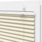 Preview: Plissee Creme 120x150 cm Stoffbreite 119,4 cm Polyester
