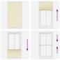 Preview: Plissee Creme 105x200 cm Stoffbreite 104,4 cm Polyester