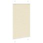Preview: Plissee Creme 75x150 cm Stoffbreite 74,4 cm Polyester