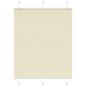 Preview: ARDEBO.de - Plissee Creme 110x150 cm Stoffbreite 109,4 cm Polyester