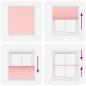 Preview: Plissee Rosa 115x150 cm Stoffbreite 114,4 cm Polyester