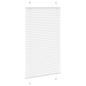Preview: Plissee Weiß 75x100 cm Stoffbreite 74,4 cm Polyester