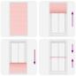 Preview: Plissee Rosa 105x200 cm Stoffbreite 104,4 cm Polyester