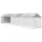 Preview: Outdoor-Hundezwinger mit Dach Silbern 2x14x2,5 m Stahl Verzinkt