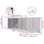 Preview: Outdoor-Hundezwinger mit Dach Silbern 2x10x2,5 m Stahl Verzinkt