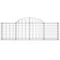Preview: Gabione mit Hochbogen 200x30x60/80 cm Verzinktes Eisen