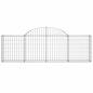 Preview: Gabione mit Hochbogen 200x30x60/80 cm Verzinktes Eisen