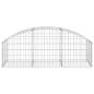 Preview: Gabione mit Hochbogen 150x50x40/60 cm Verzinktes Eisen