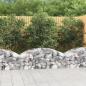 Preview: Gabione mit Hochbogen 150x50x40/60 cm Verzinktes Eisen