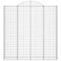 Preview: Gabione mit Hochbogen 200x30x200/220 cm Verzinktes Eisen