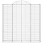 Preview: Gabione mit Hochbogen 200x30x200/220 cm Verzinktes Eisen