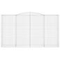 Preview: Gabione mit Hochbogen 400x50x220/240 cm Verzinktes Eisen