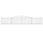Preview: Gabione mit Hochbogen 400x50x60/80 cm Verzinktes Eisen