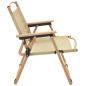 Preview: Campingstühle 2 Stk. Beige 54x43x59 cm Oxford-Gewebe
