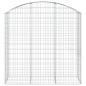 Preview: Gabione mit Hochbogen 150x50x140/160 cm Verzinktes Eisen