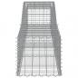 Preview: Gabione mit Hochbogen 400x50x40/60 cm Verzinktes Eisen