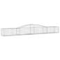 Preview: Gabione mit Hochbogen 400x50x40/60 cm Verzinktes Eisen