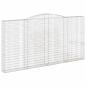 Preview: Gabione mit Hochbogen 400x30x200/220 cm Verzinktes Eisen