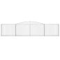 Preview: Gabione mit Hochbogen 400x30x80/100 cm Verzinktes Eisen