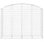 Preview: Gabione mit Hochbogen 200x50x140/160 cm Verzinktes Eisen