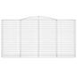 Preview: Gabione mit Hochbogen 400x50x200/220 cm Verzinktes Eisen