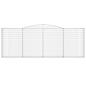 Preview: Gabione mit Hochbogen 400x30x140/160 cm Verzinktes Eisen